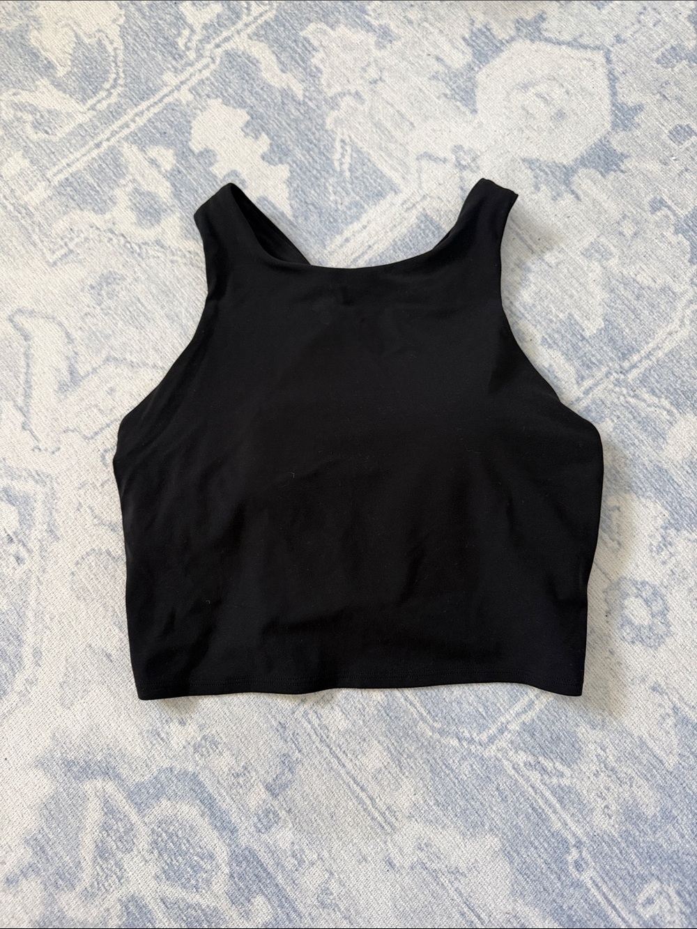 Athleta Black High-Neck Crop Tank